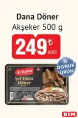 AKŞEKER DANA DÖNER 500 G fiyat ve kampanya bilgisi